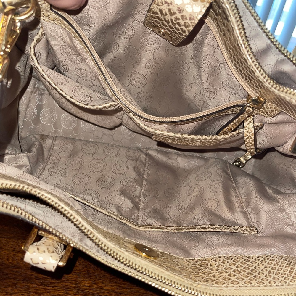 Michael Kors Sutton Medium Python Pattern-Embosse… - image 2